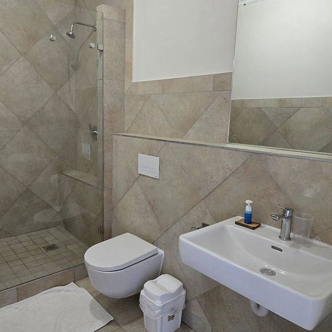 Da Gama 1st Floor Seafront Strand SA Cape Holidays Bathroom 2